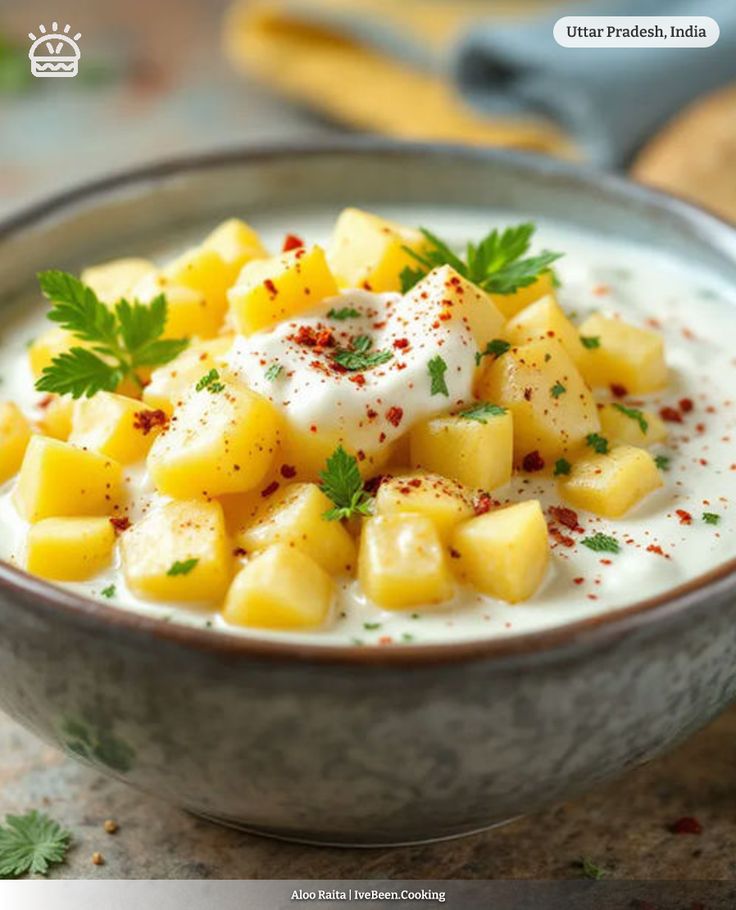 Mint Potato Raita